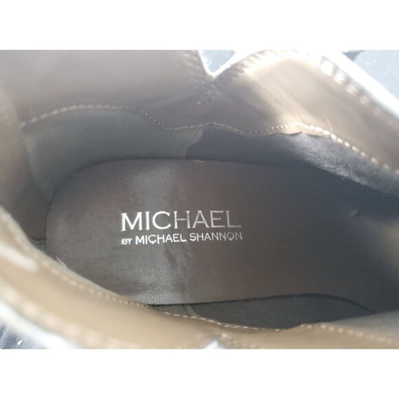 Michael Shannon Leather Upper Ankle Boots Zip -Up Women's‎ Size 9 Leopard Print - Picture 8 of 8